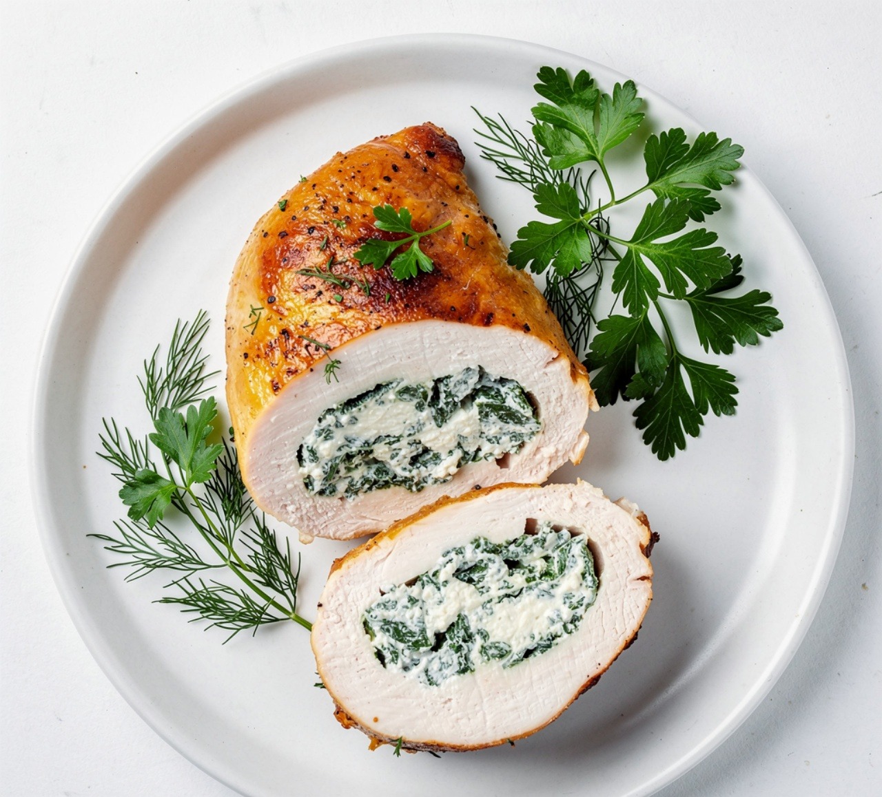 Stuffed Chicken Breast with Spinach and Cream Cheese