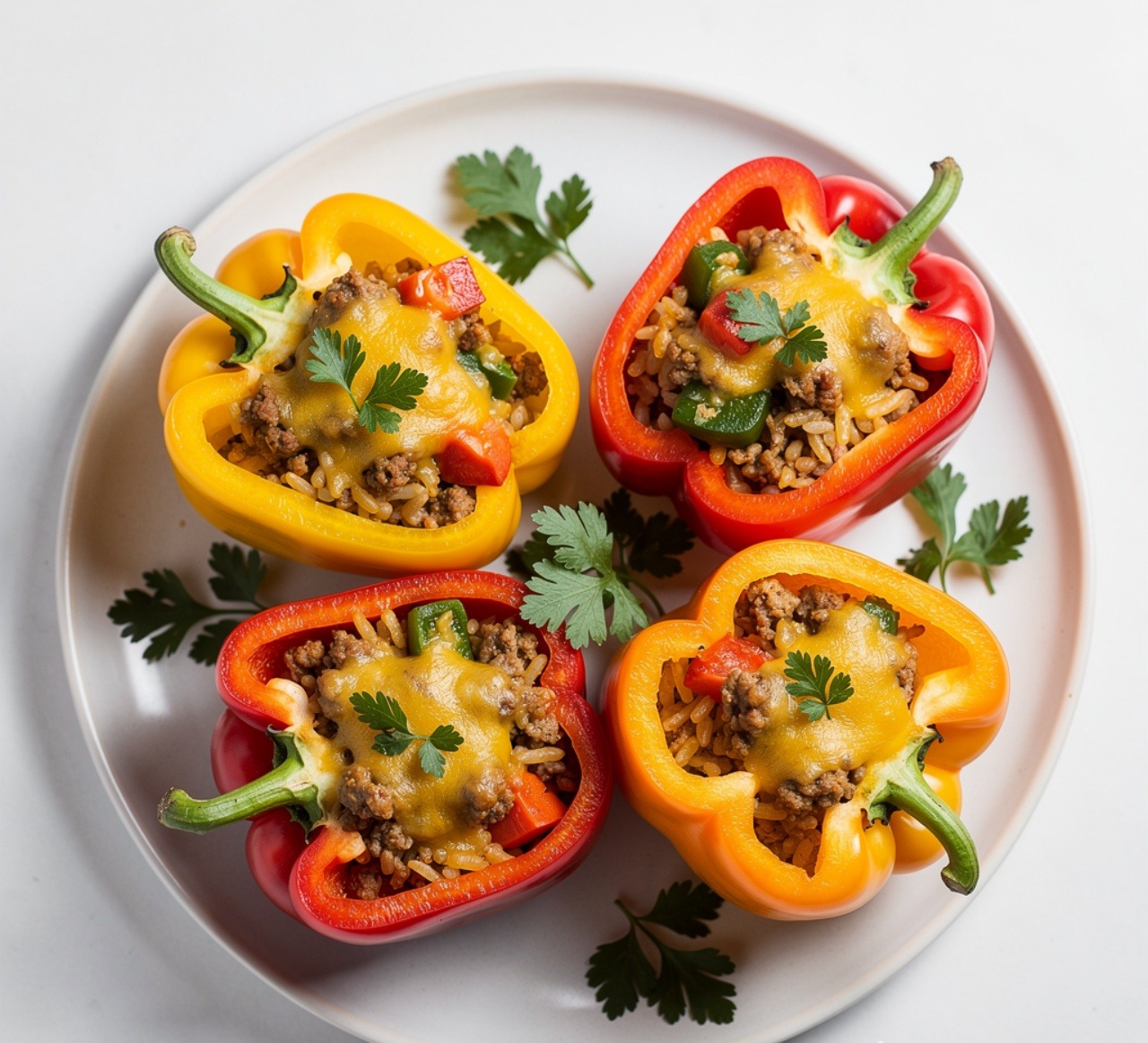 13 Flavorful Ground Turkey Recipes Your Family Will Actually Be Excited to Eat 4 Turkey Stuffed Bell Peppers