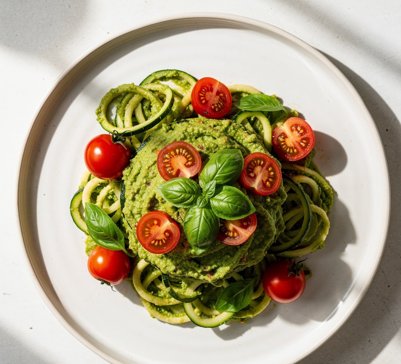 12 Irresistible Zucchini Recipes That'll Make You Actually Look Forward to Eating Your Vegetables 4 Zucchini Noodles with Avocado Pesto