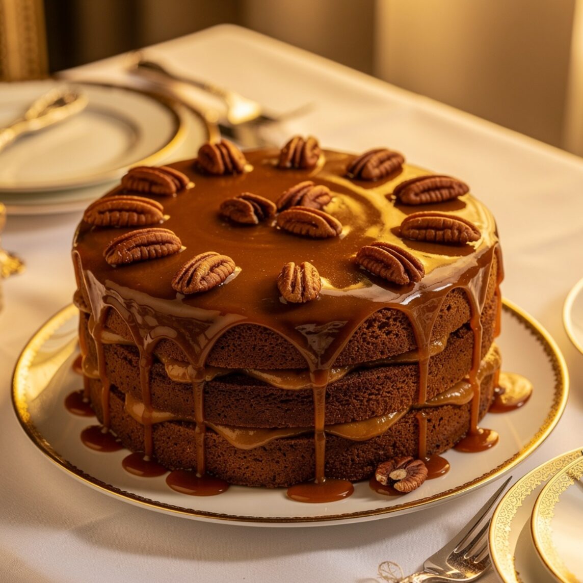 10 Bold Cake Ideas For Men That Actually Impress at Every Celebration 7 bourbon pecan praline cake elegant pecan praline c 1 edited