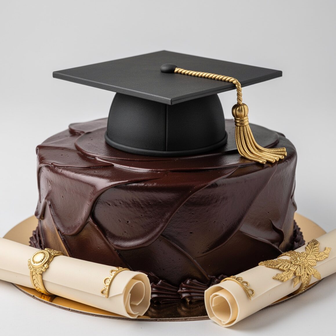 12 Stunning Graduation Cake Ideas That Will Make Your Grad Feel Truly Celebrated 1 classic graduation cap chocolate fudge cake rich c edited