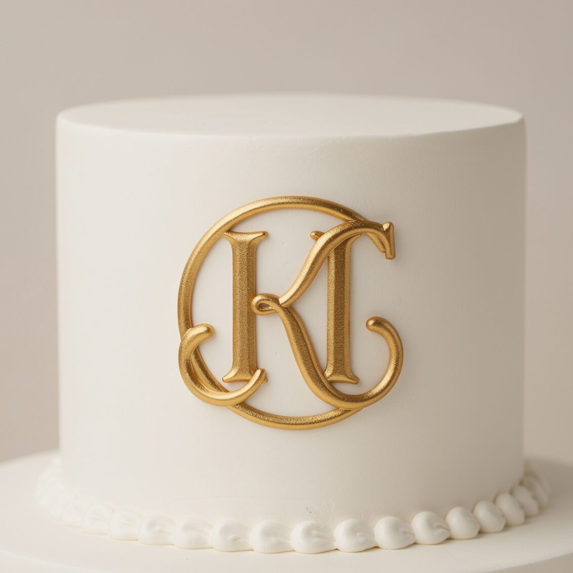 classic monogram minimalist cake elegant minimalis edited