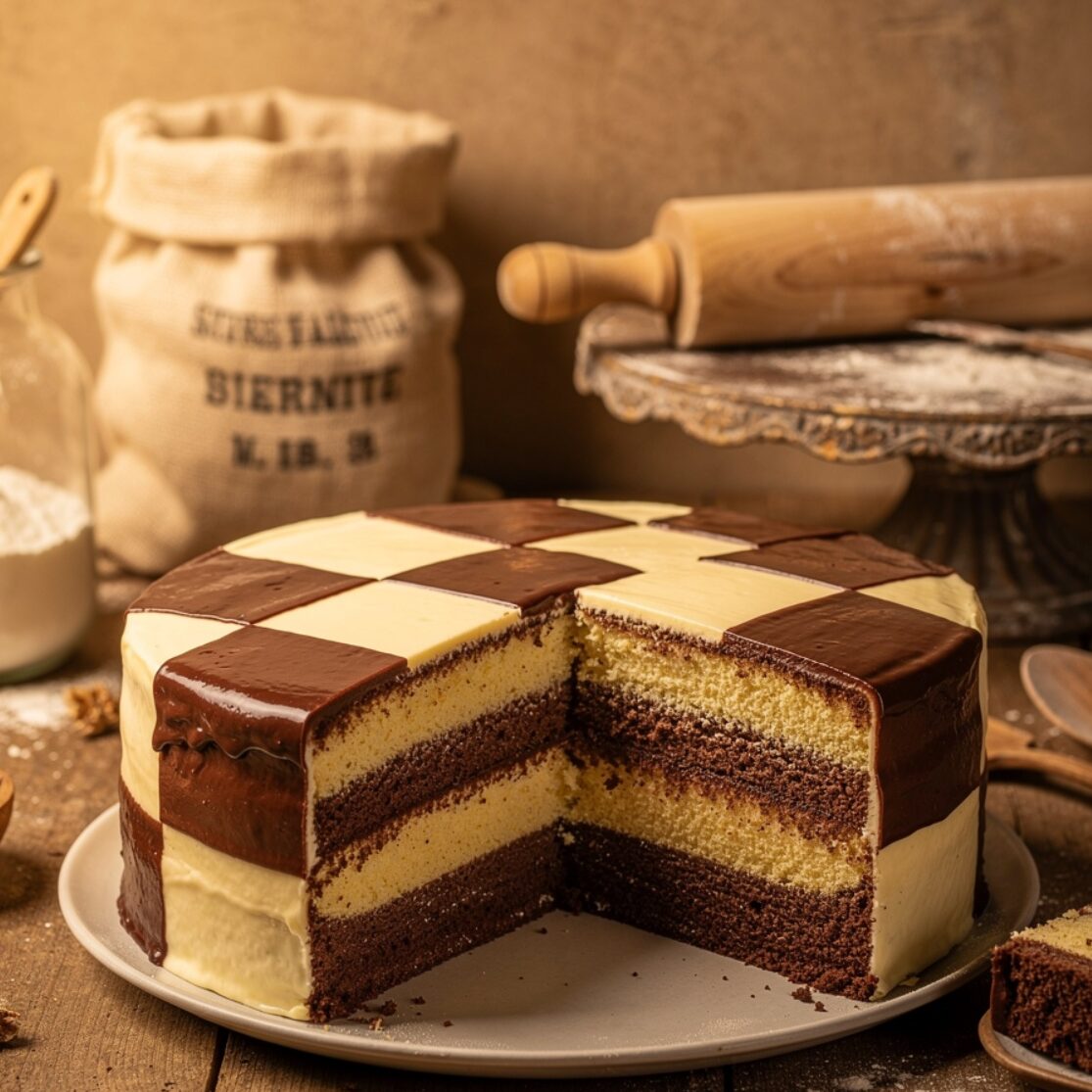 14 Stunning Cake Designs Ideas That Will Make Everyone Think You Hired a Professional 11 creative checkerboard layer cake with alternating edited
