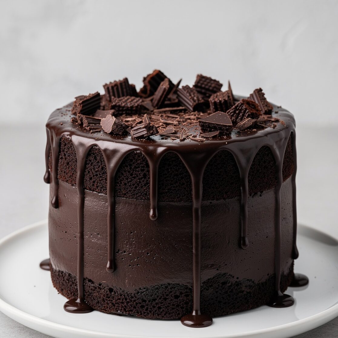 14 Irresistible Anniversary Cake Ideas That Will Make Your Celebration Unforgettable 3 dark chocolate ganache drip cake decadent dark cho edited