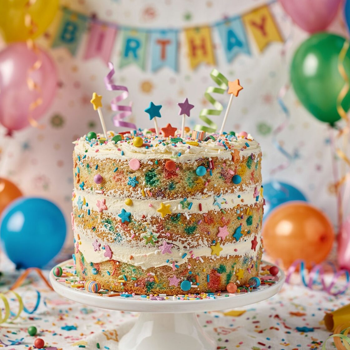10 Stunning Birthday Cake Design Ideas That'll Make Every Celebration Completely Unforgettable 4 funfetti confetti celebration cake colorful funfet edited
