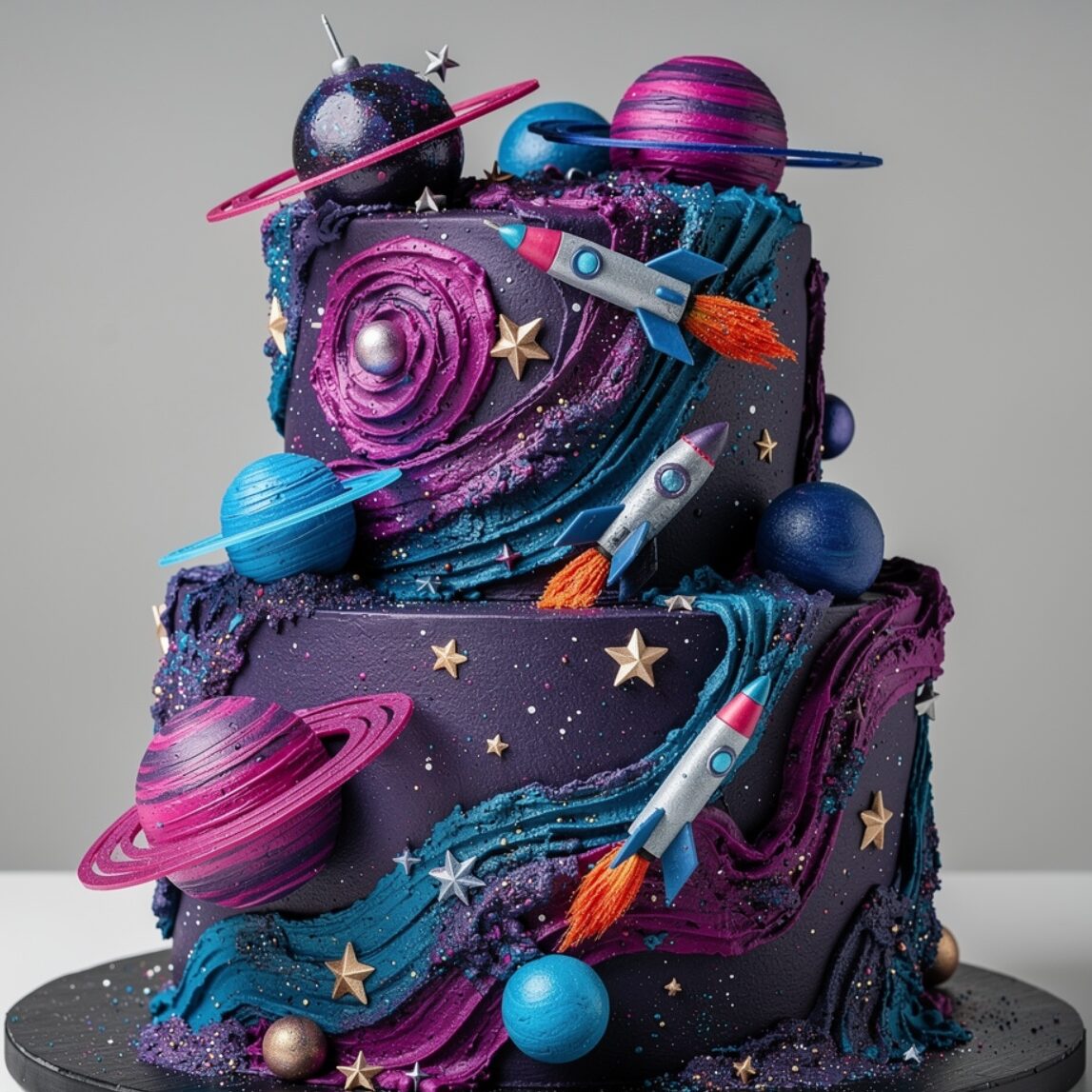 12 Stunning Cake Designs For Boy Birthdays That Will Make Him Feel Like the Star of the Show 4 galaxy space explorer cake stunning outer space ca edited