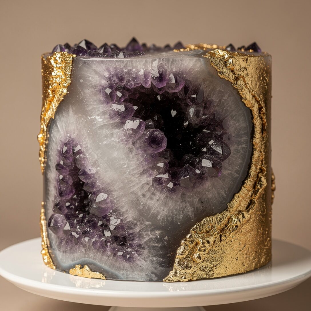 10 Stunning Birthday Cake Design Ideas That'll Make Every Celebration Completely Unforgettable 10 luxury geode crystal cake featuring sparkling amet edited