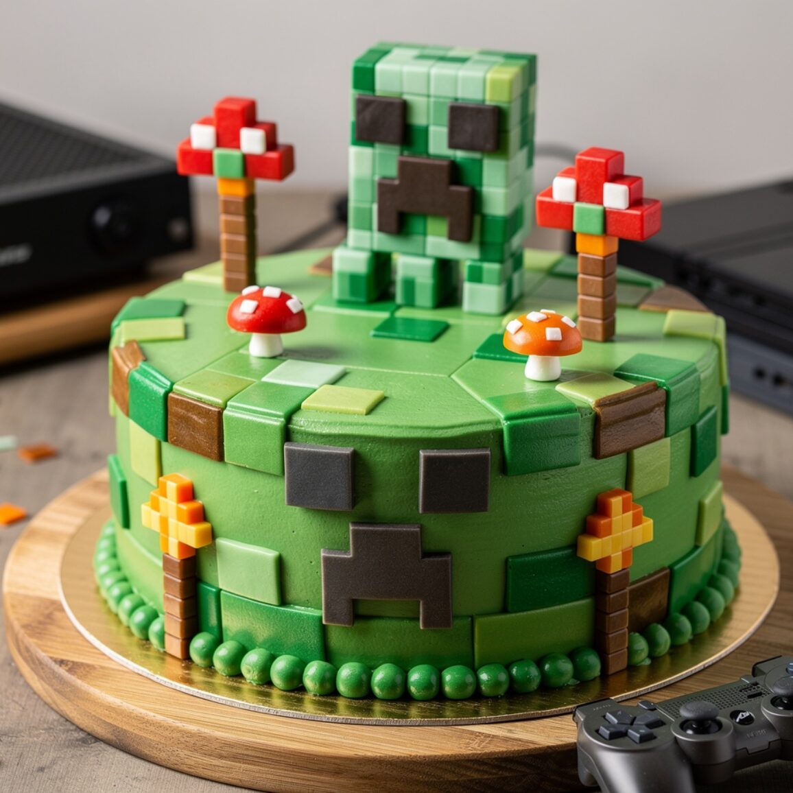 12 Stunning Cake Designs For Boy Birthdays That Will Make Him Feel Like the Star of the Show 5 minecraft creeper cake pixel style cake inspired b edited