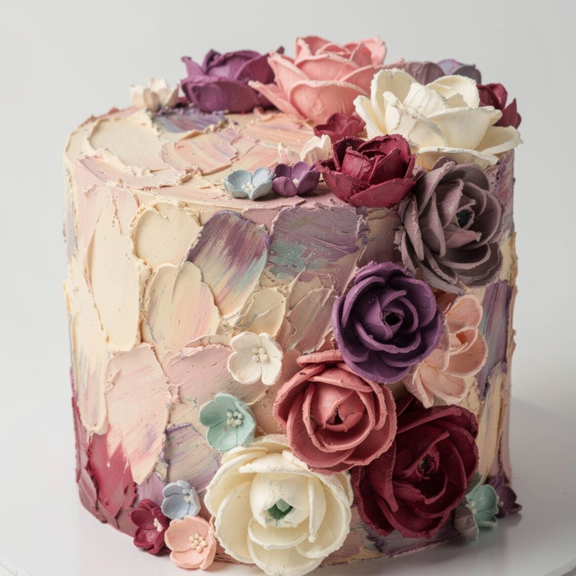 13 Show-Stopping Cake Decorating Ideas That Will Make Every Cake Look Like It Came from a Bakery 10 palette knife textured buttercream artistic butter edited