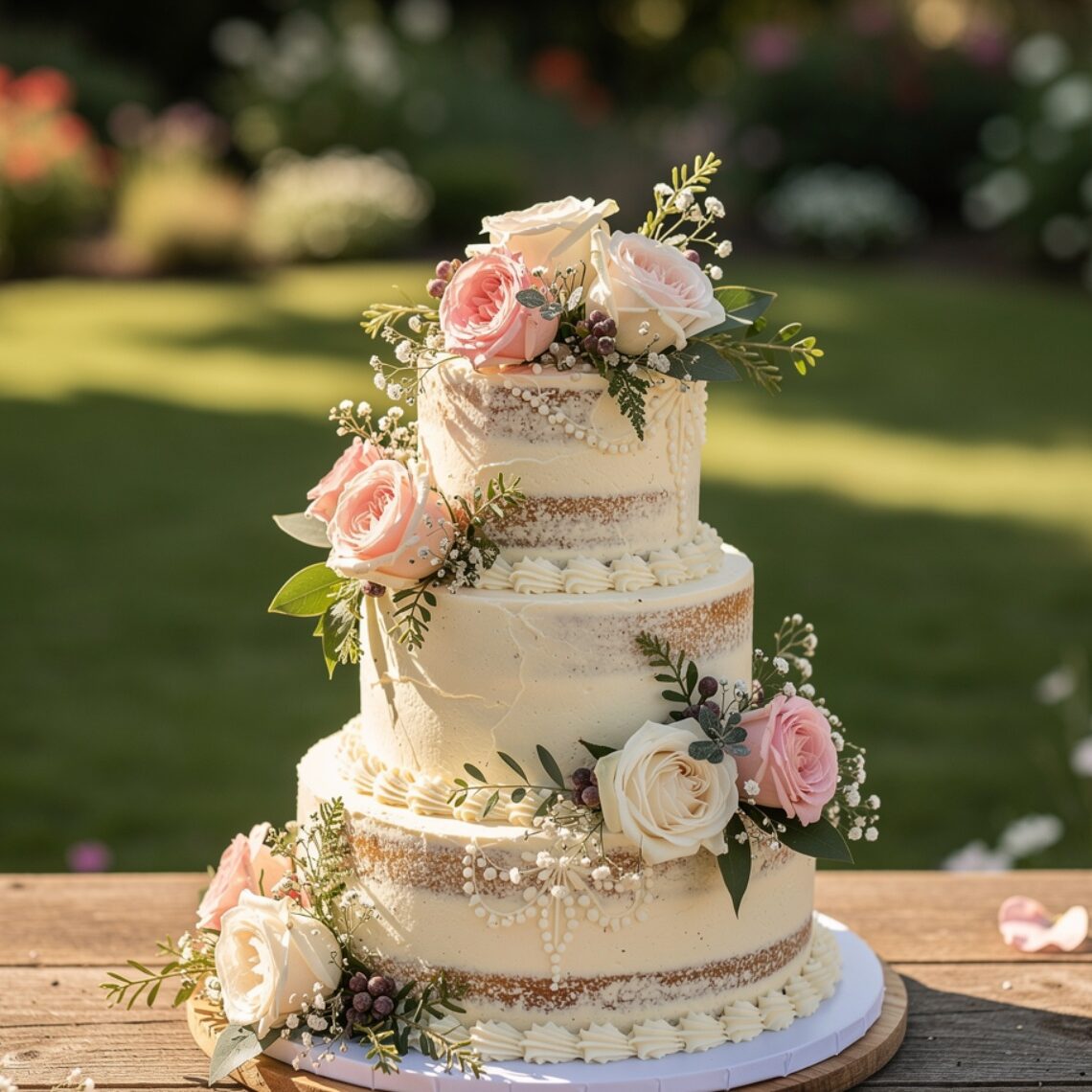 12 Stunning Graduation Cake Ideas That Will Make Your Grad Feel Truly Celebrated 11 rustic graduation cake decorated with fresh flower 2 edited