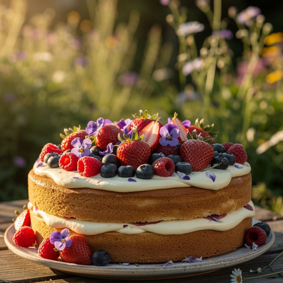10 Stunning Birthday Cake Design Ideas That'll Make Every Celebration Completely Unforgettable 5 rustic layer cake filled with cream topped with fr edited