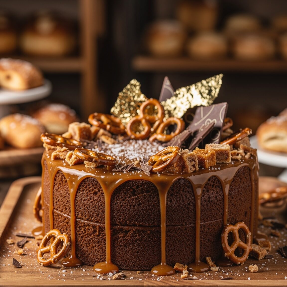 10 Bold Cake Ideas For Men That Actually Impress at Every Celebration 5 salted caramel pretzel crunch cake indulgent cake edited