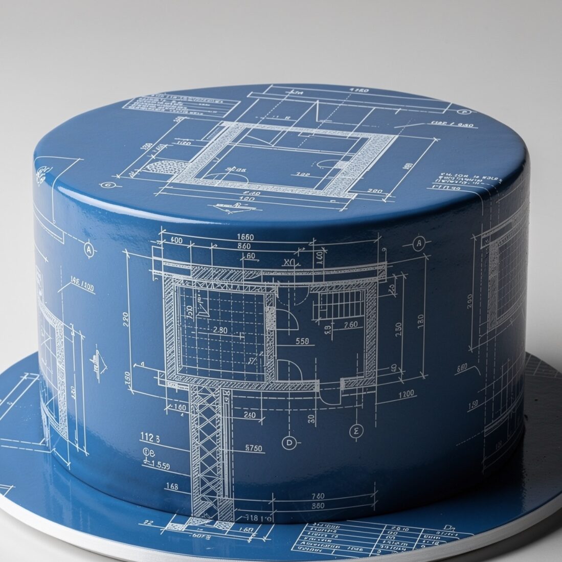 technical blueprint cake modern cake decorated wit edited