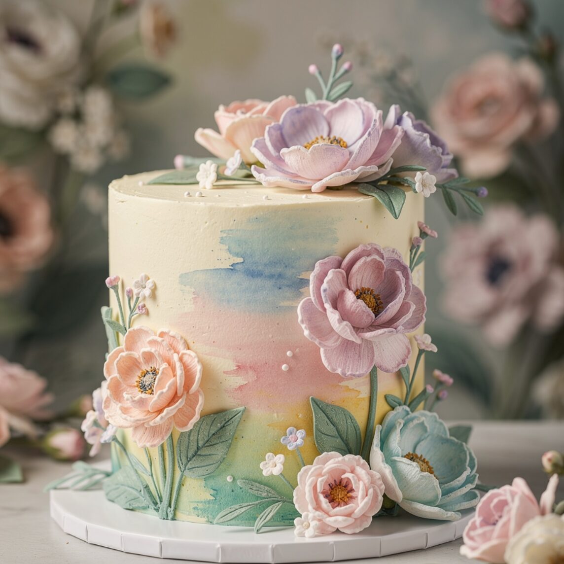 10 Magical Cake Designs for Girls That Make Every Birthday Feel Like a Fairy Tale 3 ultra realistic artistic buttercream cake decorate edited