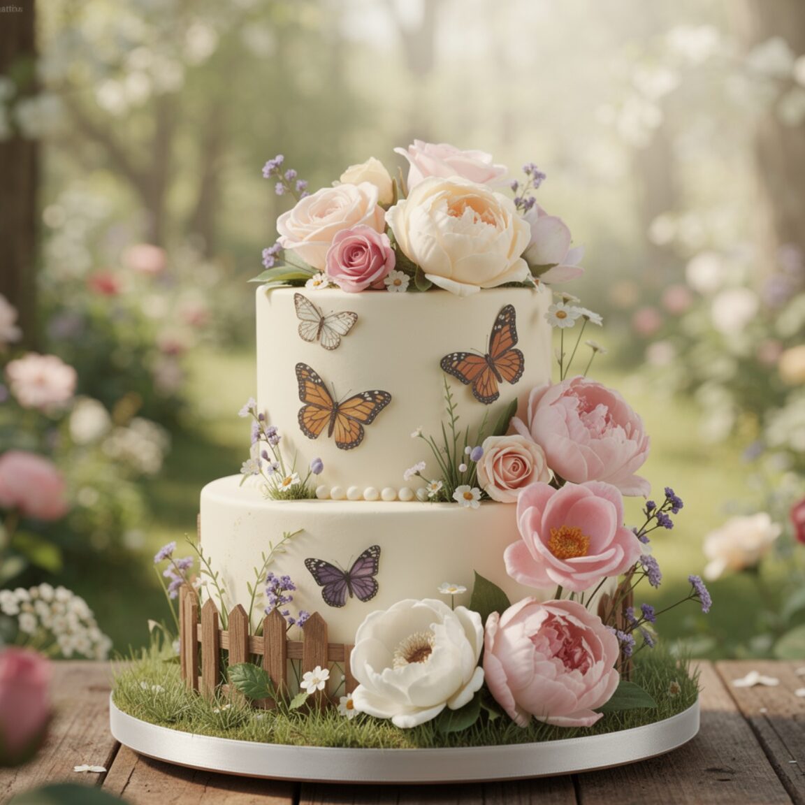 12 Show-Stopping Cake Designs For Kids That Make Every Birthday Unforgettable 6 ultra realistic elegant vanilla cake decorated wit edited
