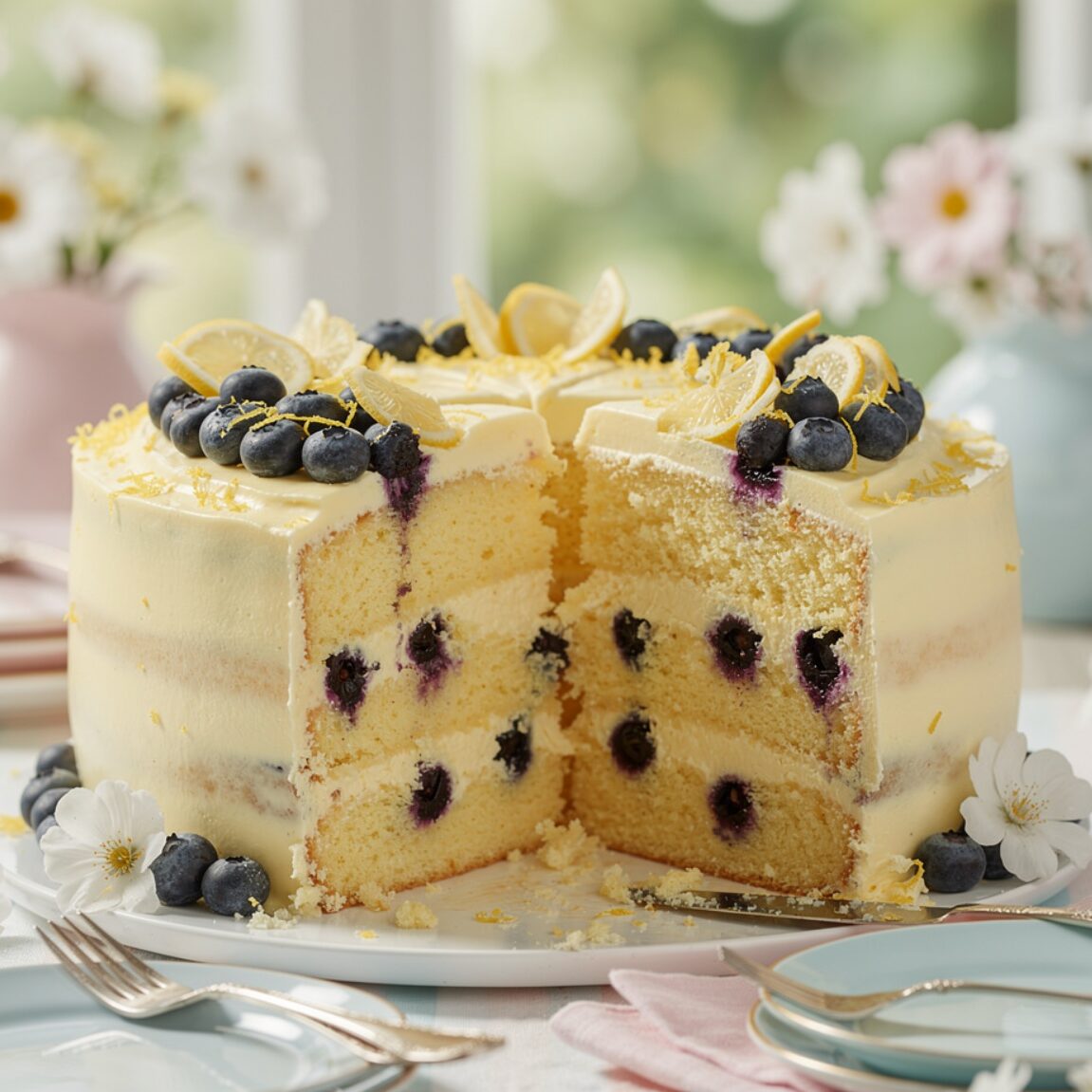 10 Irresistible Cake Flavors Ideas That Make Every Celebration Worth the Fork 3 ultra realistic fresh lemon blueberry layer cake w edited