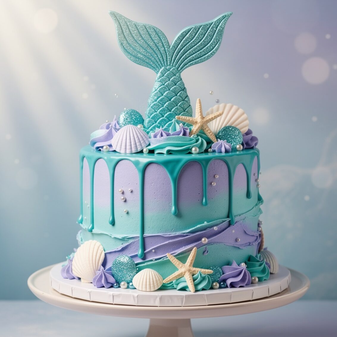 12 Show-Stopping Cake Designs For Kids That Make Every Birthday Unforgettable 8 ultra realistic mermaid themed drip cake with shim edited