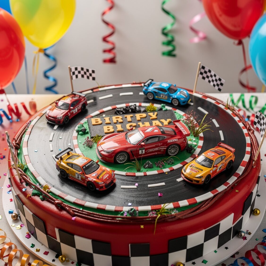 12 Show-Stopping Cake Designs For Kids That Make Every Birthday Unforgettable 7 ultra realistic race car themed number birthday ca edited