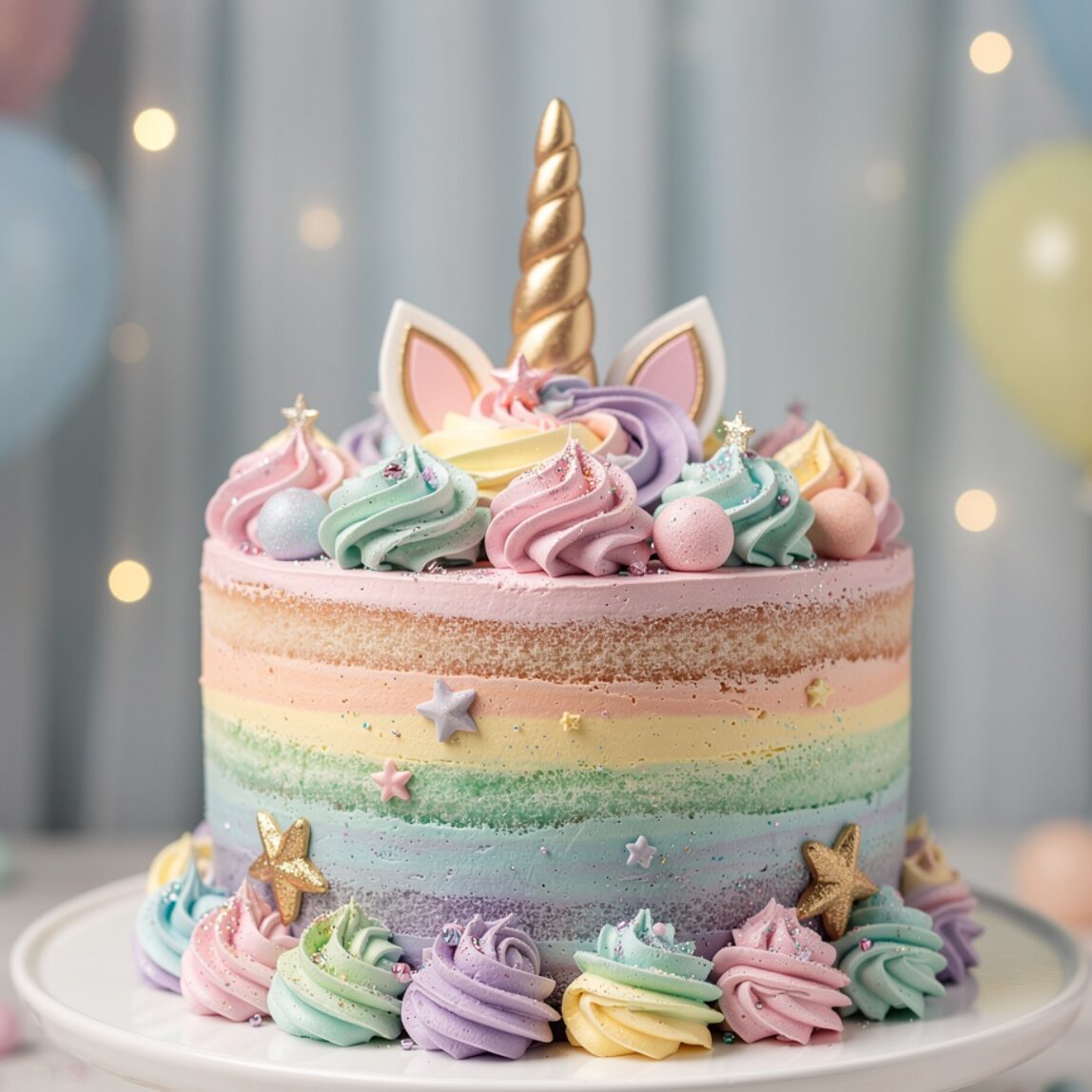 10 Magical Cake Designs for Girls That Make Every Birthday Feel Like a Fairy Tale 1 ultra realistic rainbow unicorn layer cake magical edited