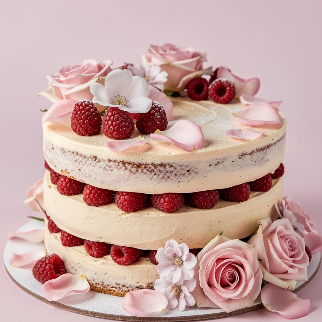 10 Irresistible Cake Flavors Ideas That Make Every Celebration Worth the Fork 9 ultra realistic raspberry rose almond cake delicat edited