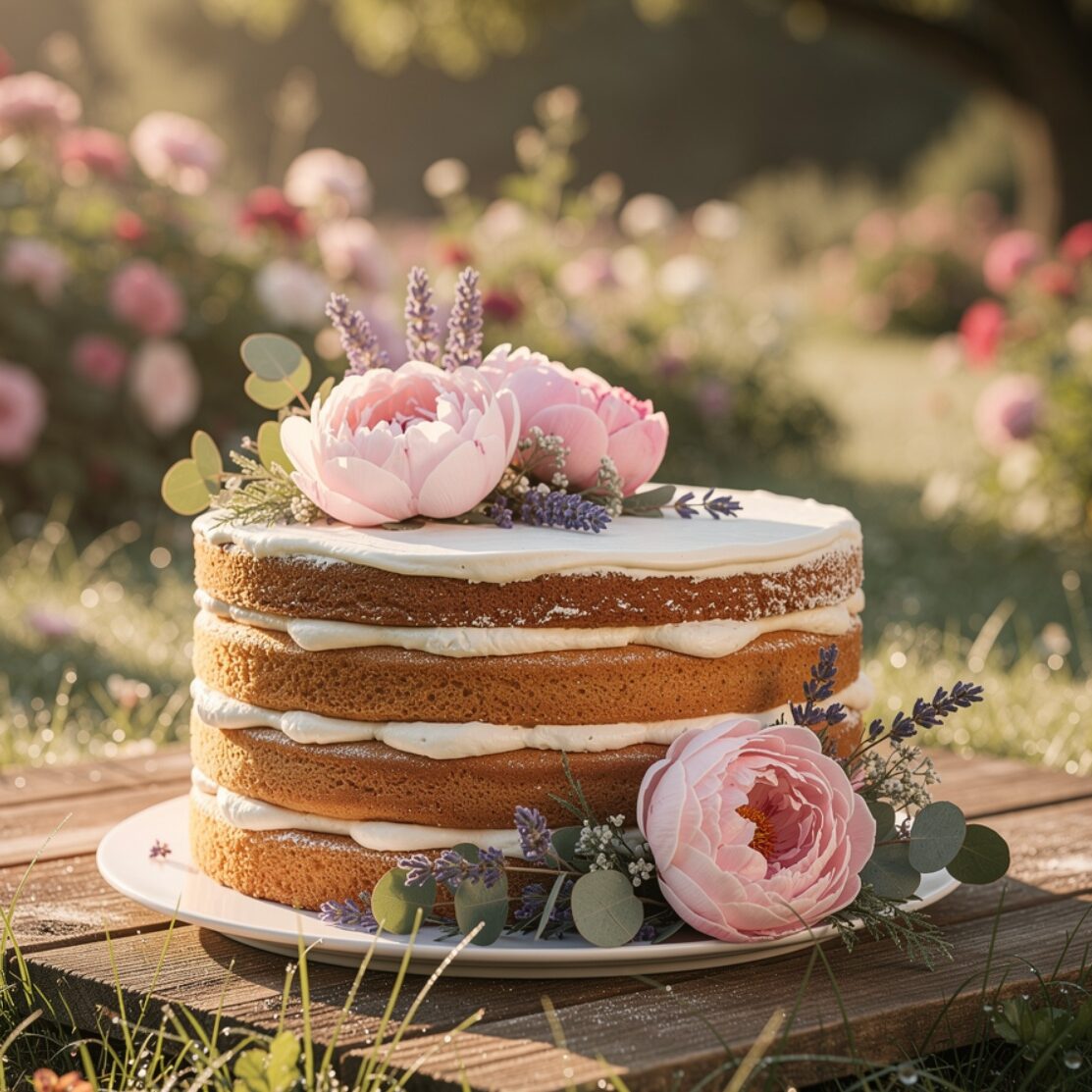 13 Show-Stopping Cake Decorating Ideas That Will Make Every Cake Look Like It Came from a Bakery 3 ultra realistic rustic cake with visible layers an edited