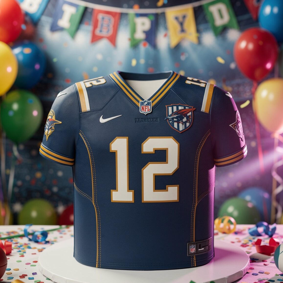 ultra realistic sports jersey shaped cake customiz edited