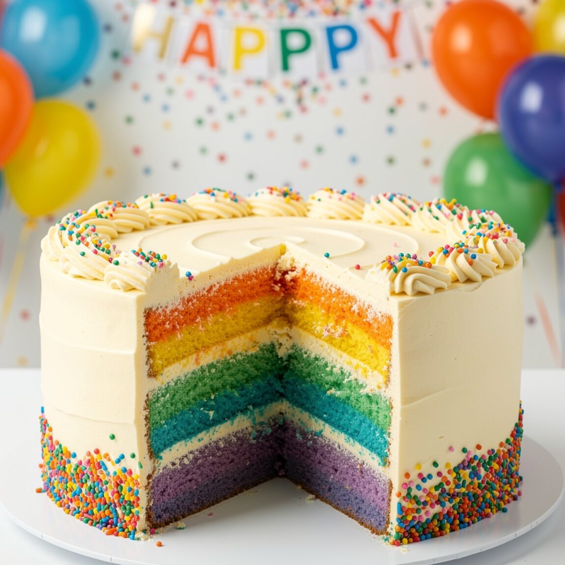 12 Show-Stopping Cake Designs For Kids That Make Every Birthday Unforgettable 1 ultra realistic vibrant rainbow layer cake with co edited