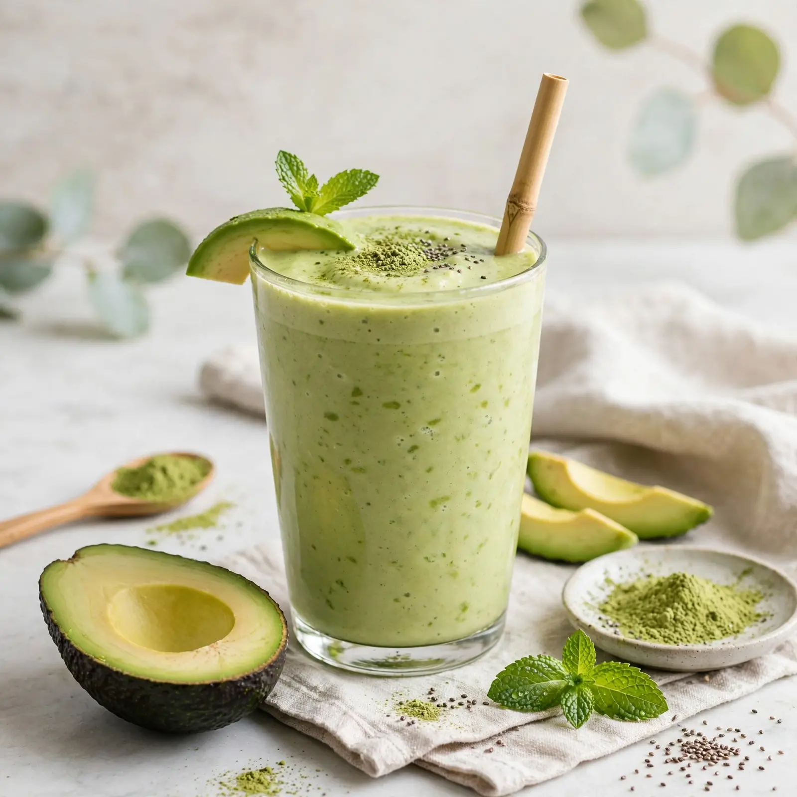 10 Easy Smoothie Recipes That Make You Actually Want to Wake Up in the Morning 8 Avocado Matcha Green Smoothie