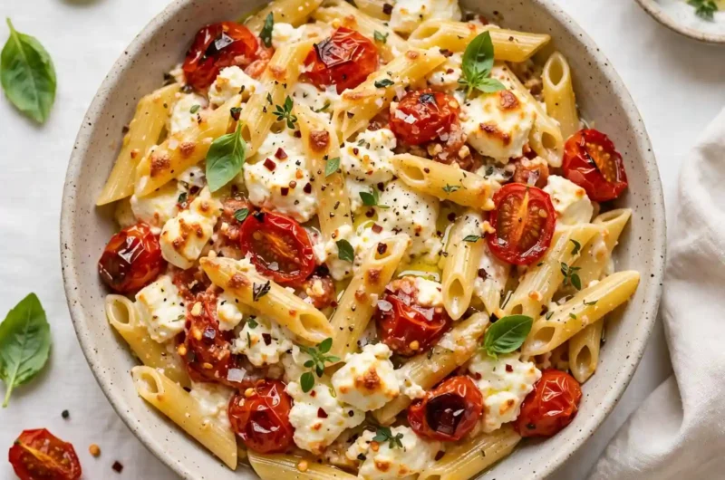 The Creamiest Baked Feta Pasta That Disappears Off the Table 3 Baked Feta Pasta