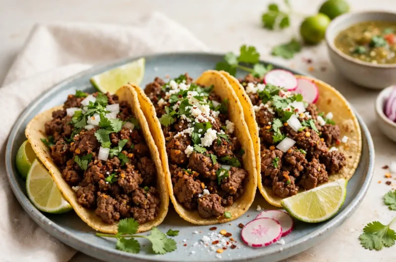 The Juiciest Beef Tacos Your Whole Family Will Ask For Again 3 Beef Tacos