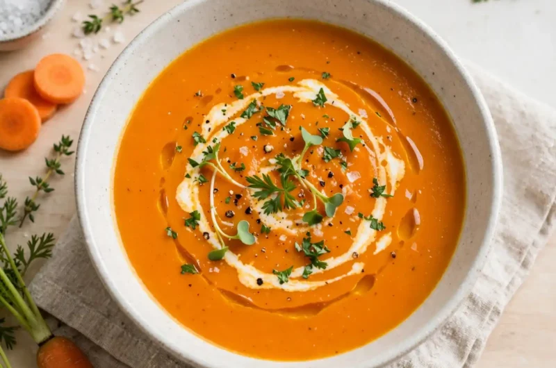 The Creamiest Carrot Soup That Warms You From the Inside Out 3 Silky Roasted Carrot Soup