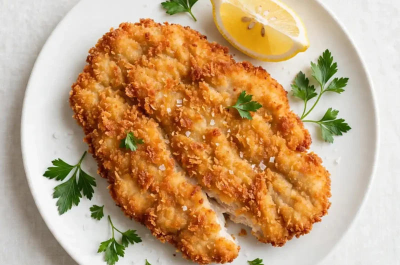 The Crispiest Chicken Schnitzel