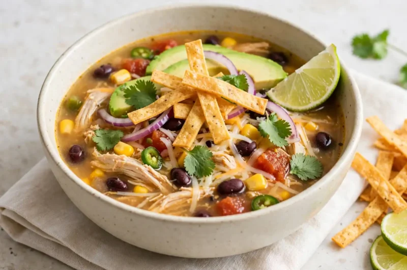 The Coziest Chicken Tortilla Soup Recipe for Chilly Weeknights 3 Chicken Tortilla Soup