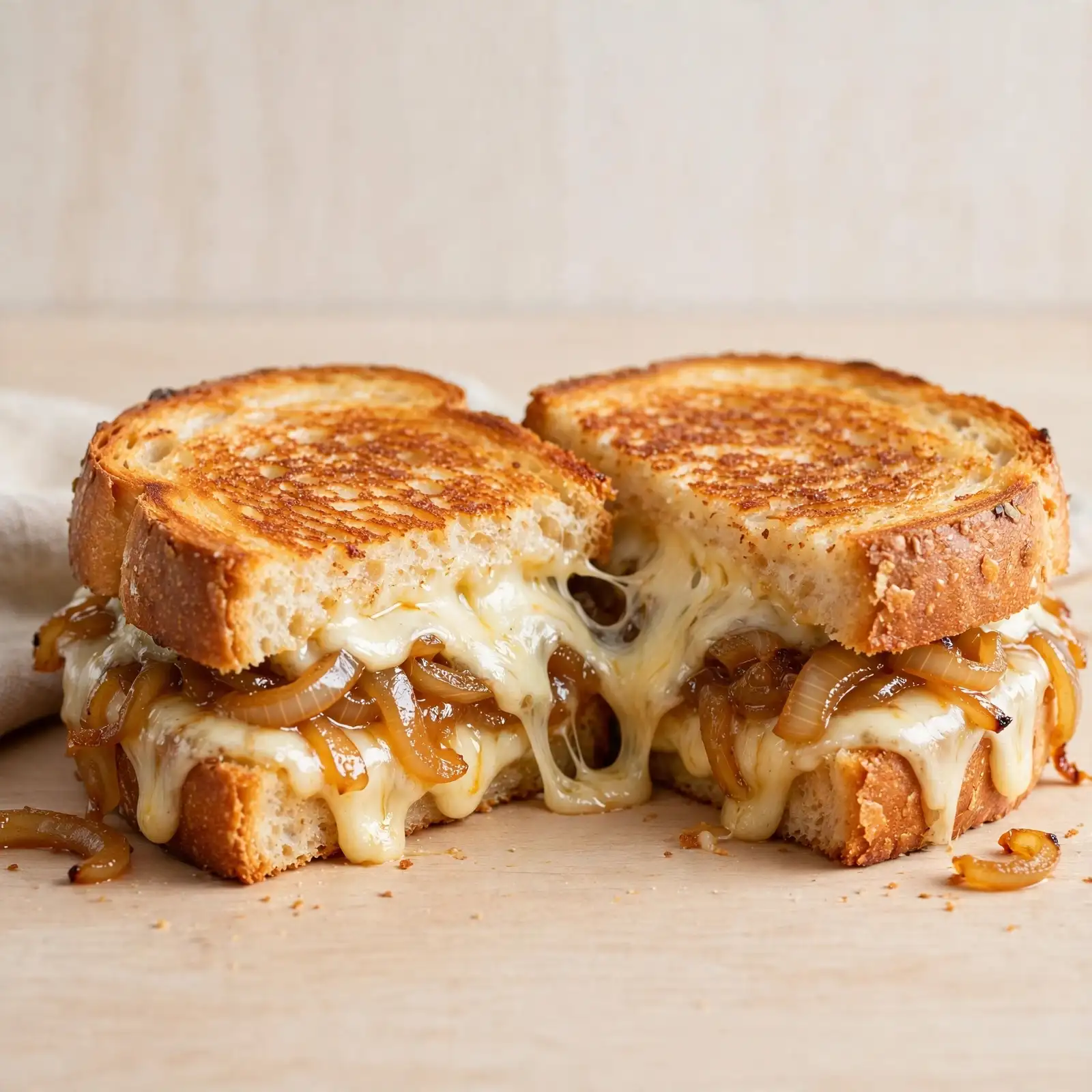 Classic Grilled Cheese with Caramelized Onion