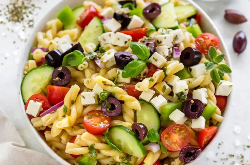 The Best Greek Pasta Salad Recipe That Steals the Show Every Time 3 Easy Greek Pasta Salad Recipe