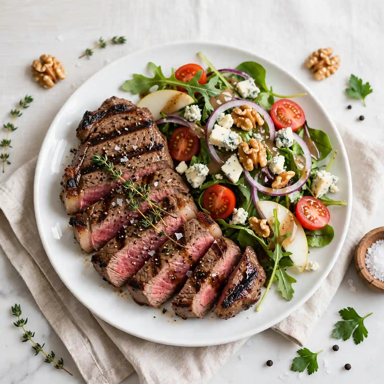 Grilled Steak and Blue Cheese Salad