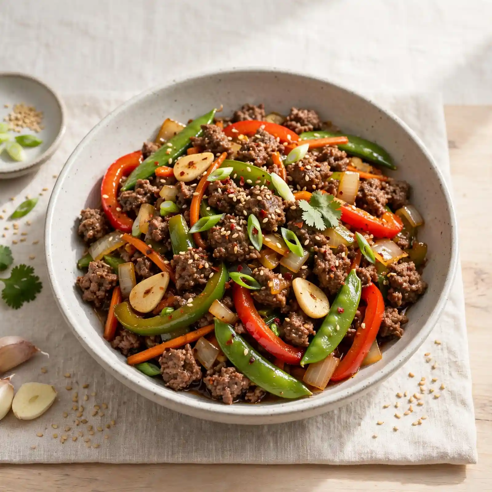 Bold, Saucy Ground Beef Stir Fry the Whole Family Will Request Again 1 Ground Beef Stir Fry