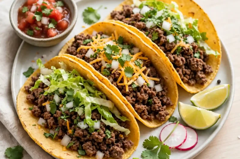 The Juiciest Ground Beef Tacos Your Family Will Ask For Again and Again 3 Ground Beef Tacos
