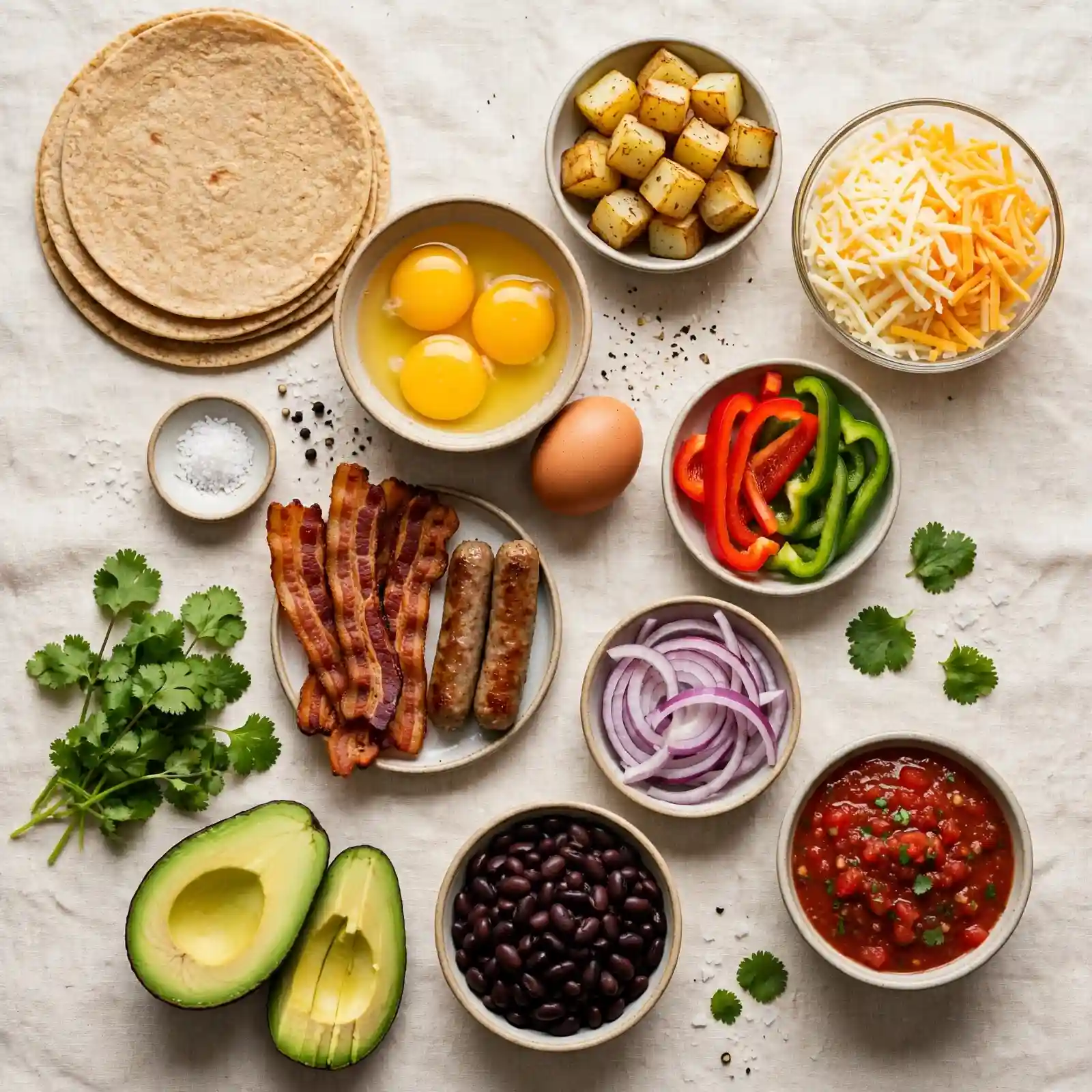 The Cheesiest Breakfast Burrito Recipe You'll Make on Repeat 2 Ingredients of Breakfast Burrito Recipe