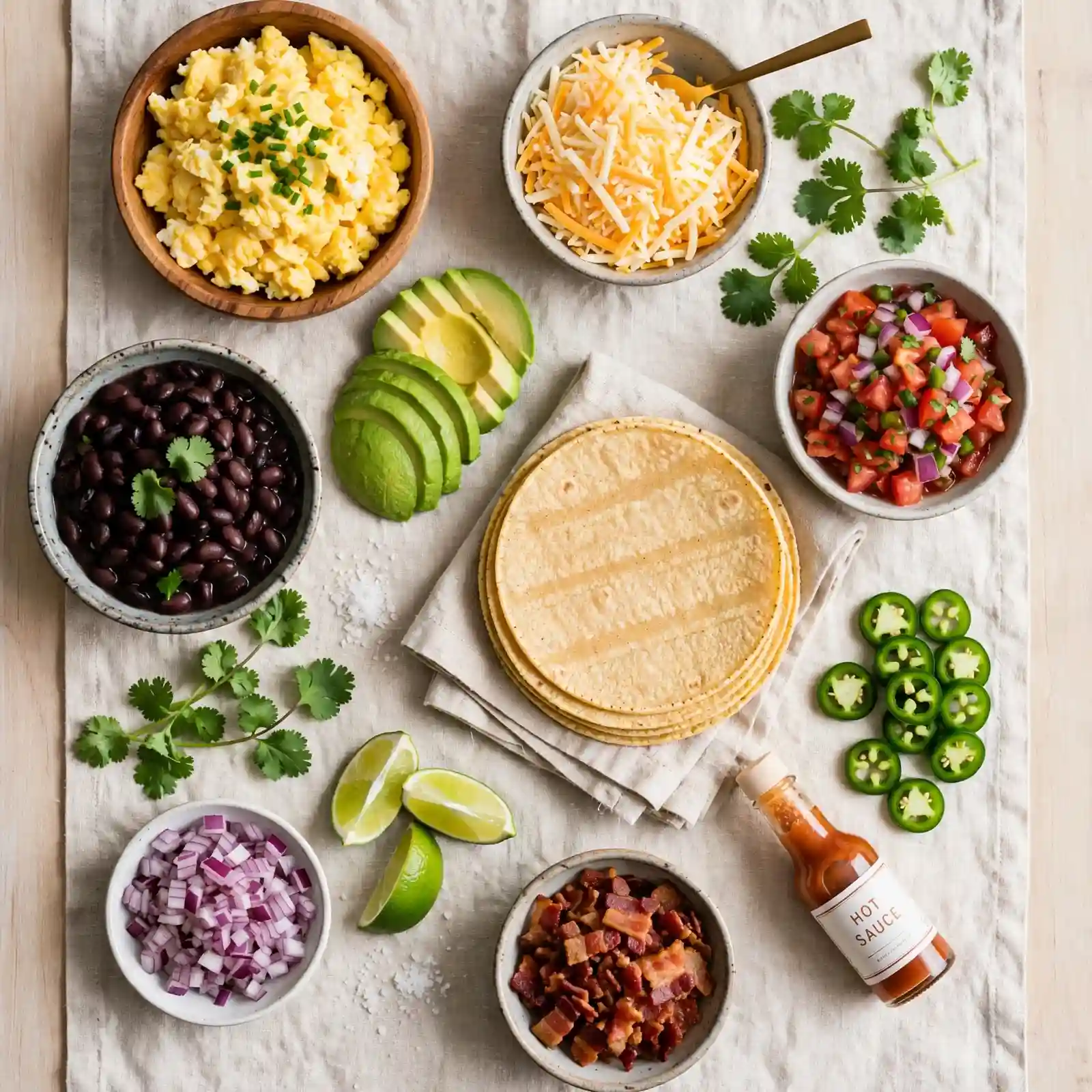 Irresistible Breakfast Tacos Your Whole Family Will Wake Up For 2 Ingredients of Breakfast Tacos