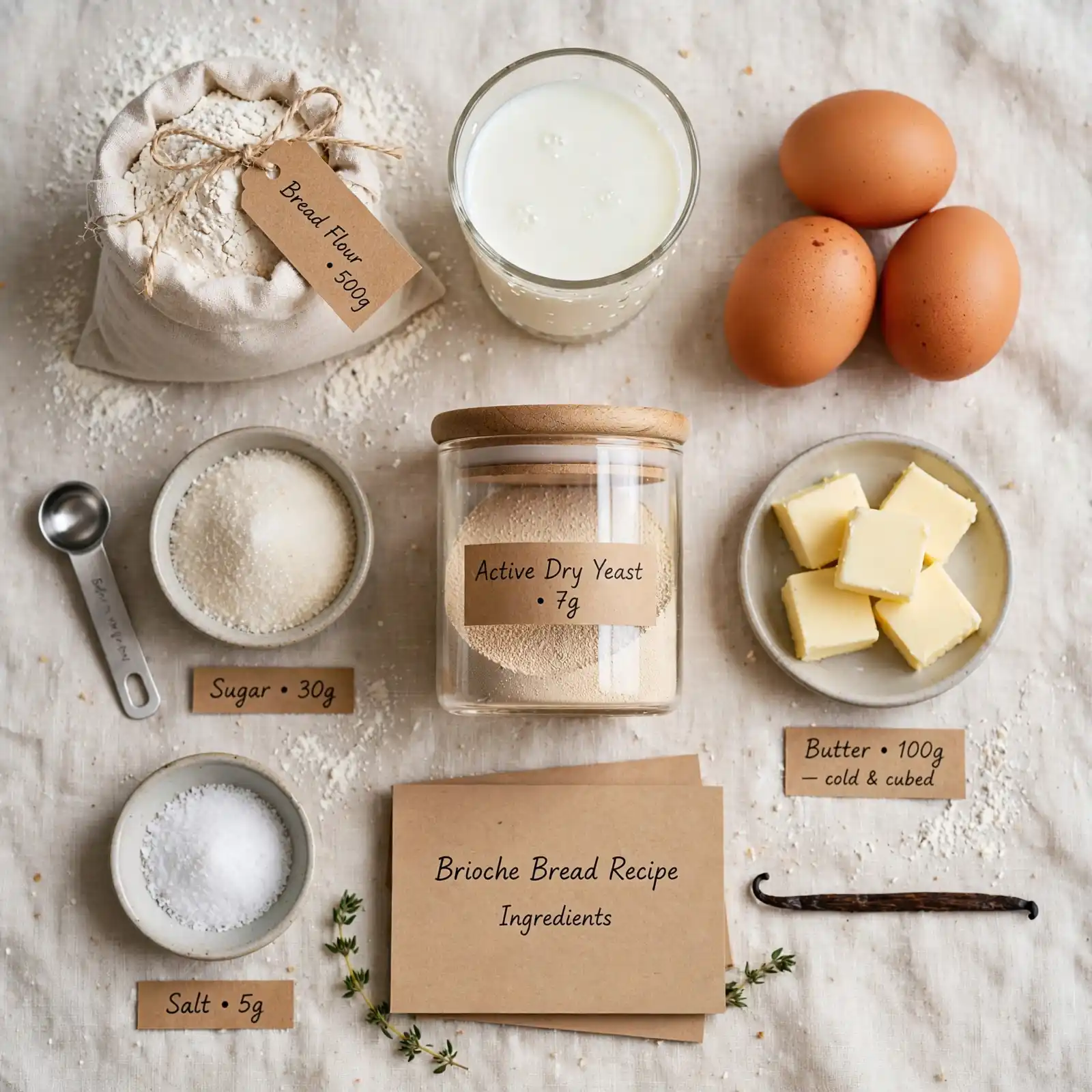 The Softest Homemade Brioche Bread Recipe That Melts in Every Bite 2 Ingredients of Brioche Bread Recipe