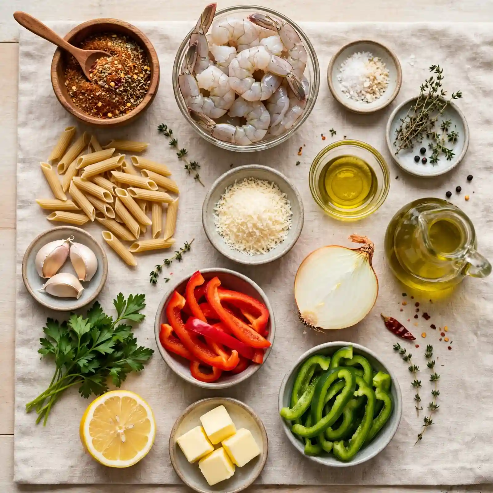The Creamiest Cajun Shrimp Pasta That'll Spice Up Your Weeknight Dinner 2 Ingredients of Cajun Shrimp Pasta