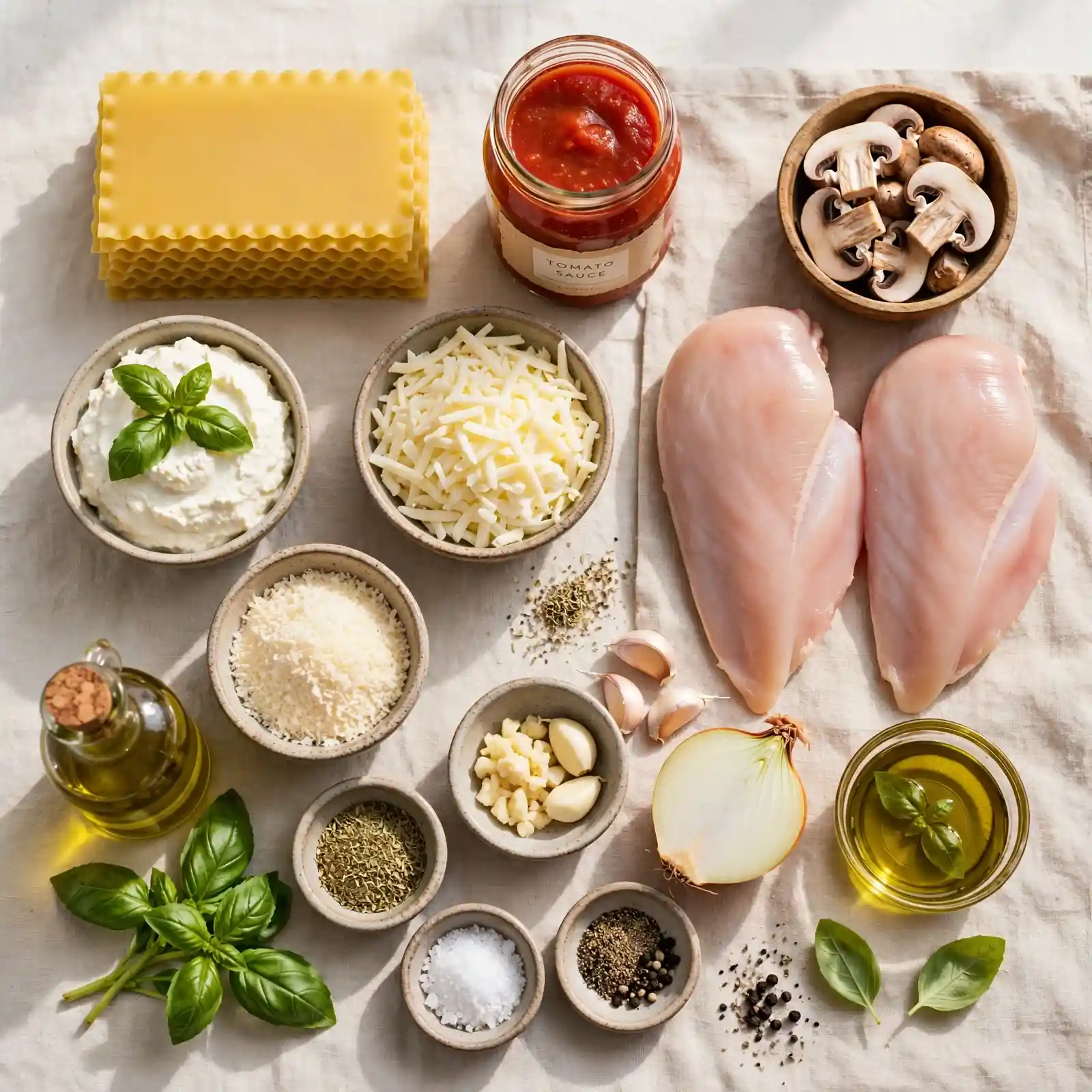The Creamiest Chicken Lasagna Recipe Your Family Will Ask For Again and Again 2 Ingredients of Chicken Lasagna Recipe