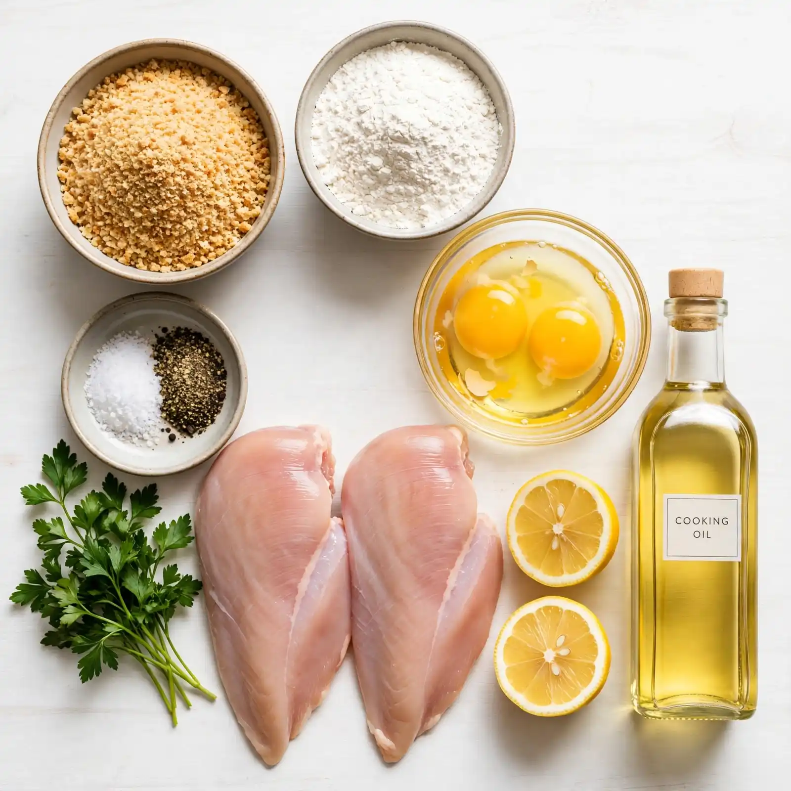 Ingredients of Chicken Schnitzel