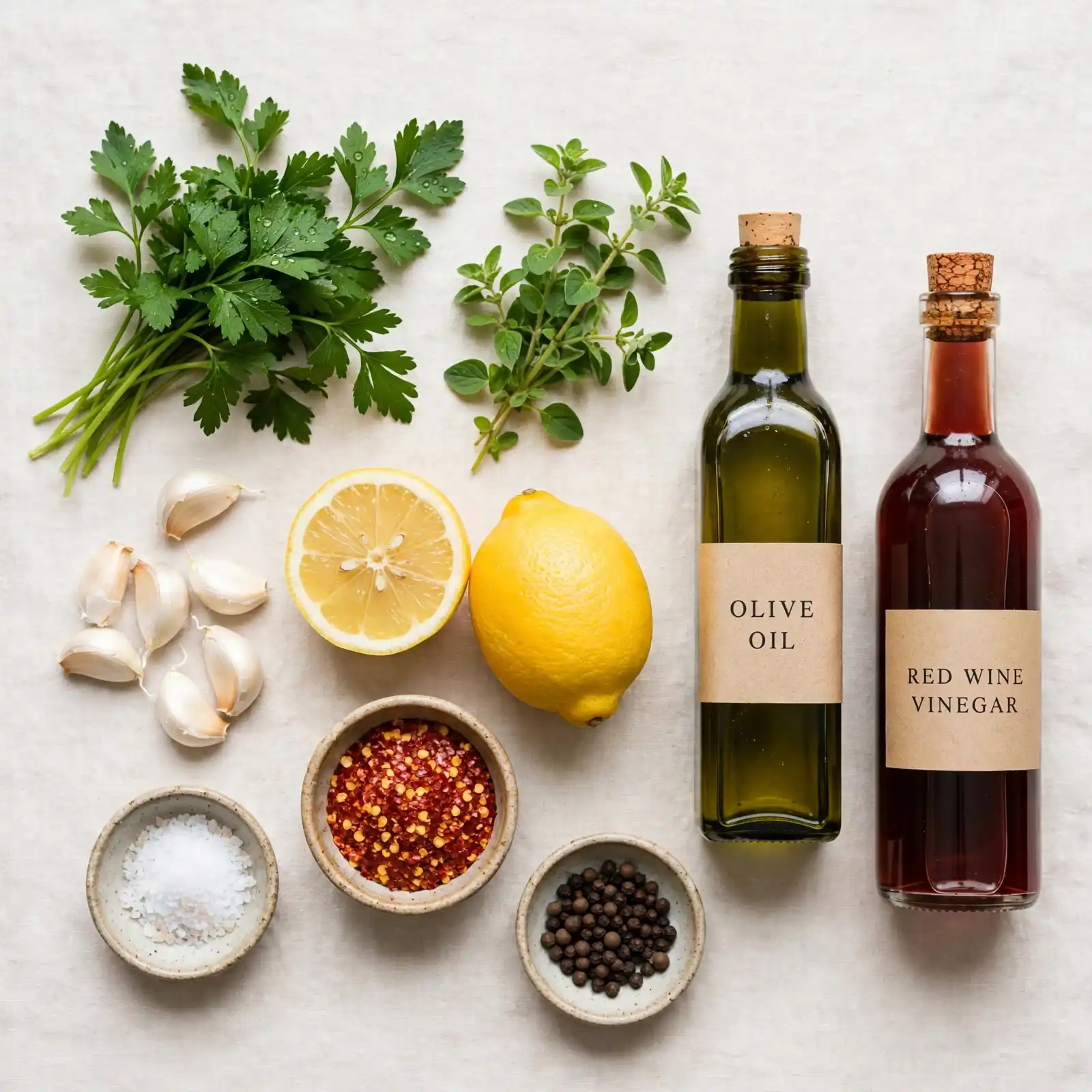 Ingredients of Chimichurri Sauce Recipe