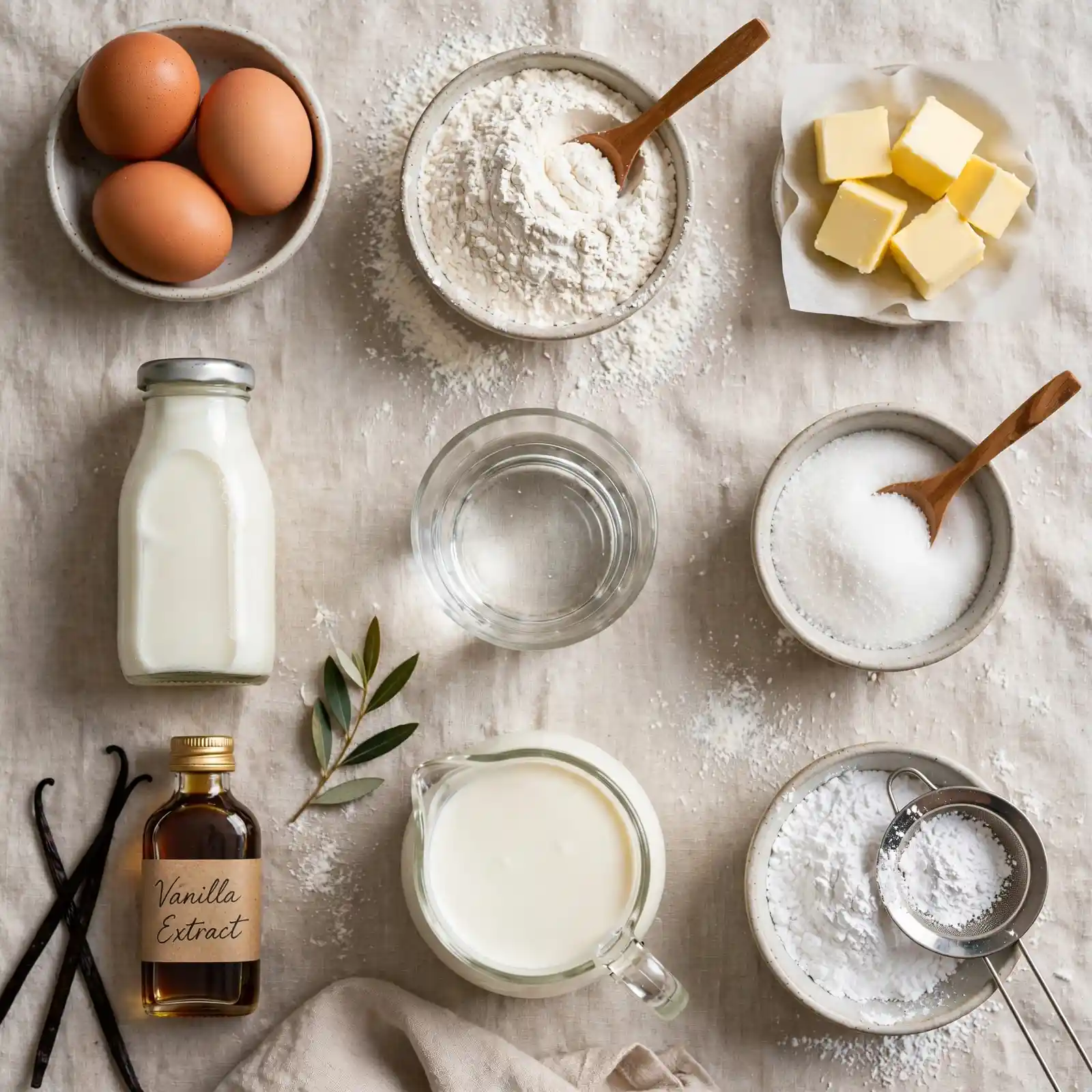 The Dreamiest Cream Puffs Recipe for Effortless Bakery-Style Elegance 2 Ingredients of Cream Puffs Recipe