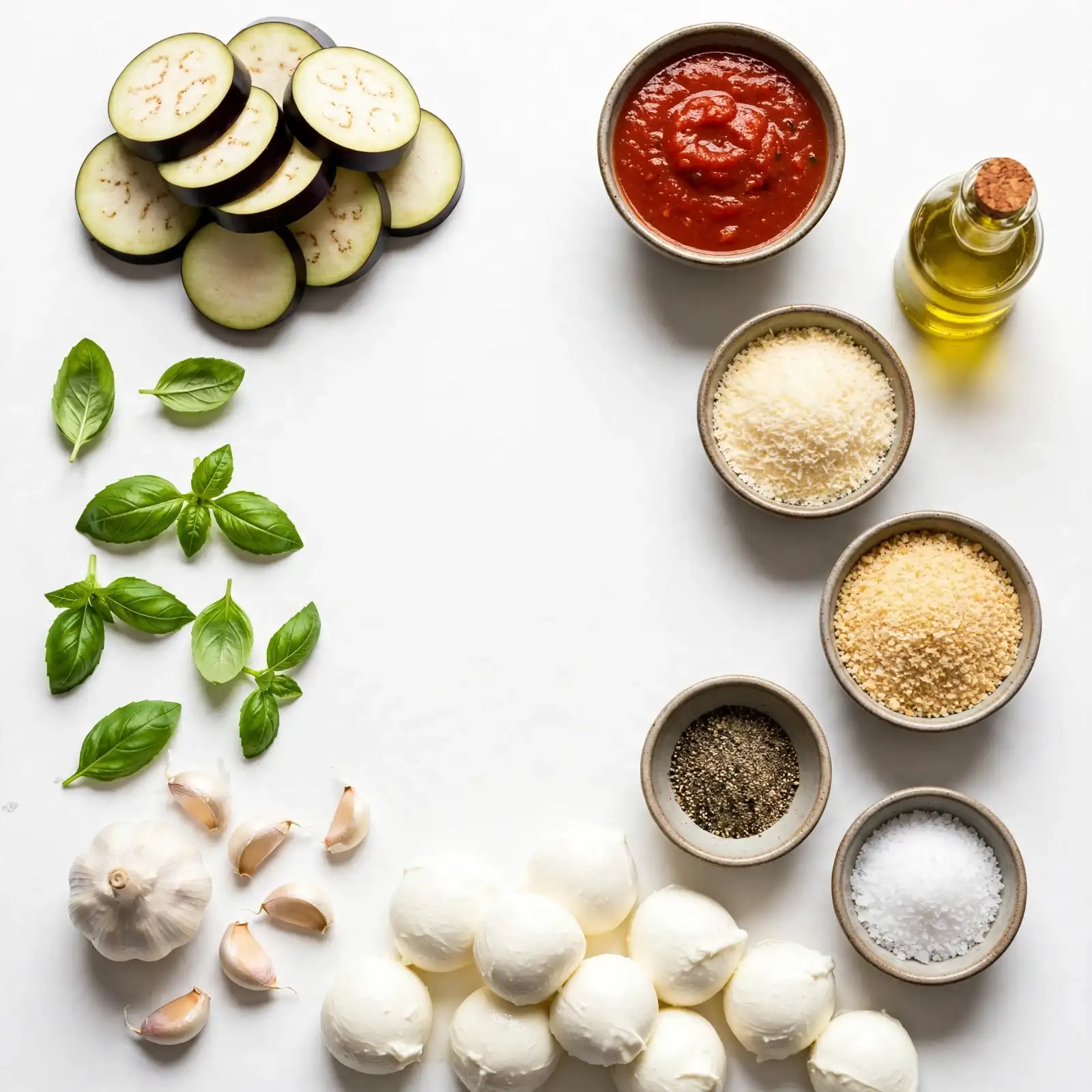 Ingredients of Eggplant Parmesan Recipe