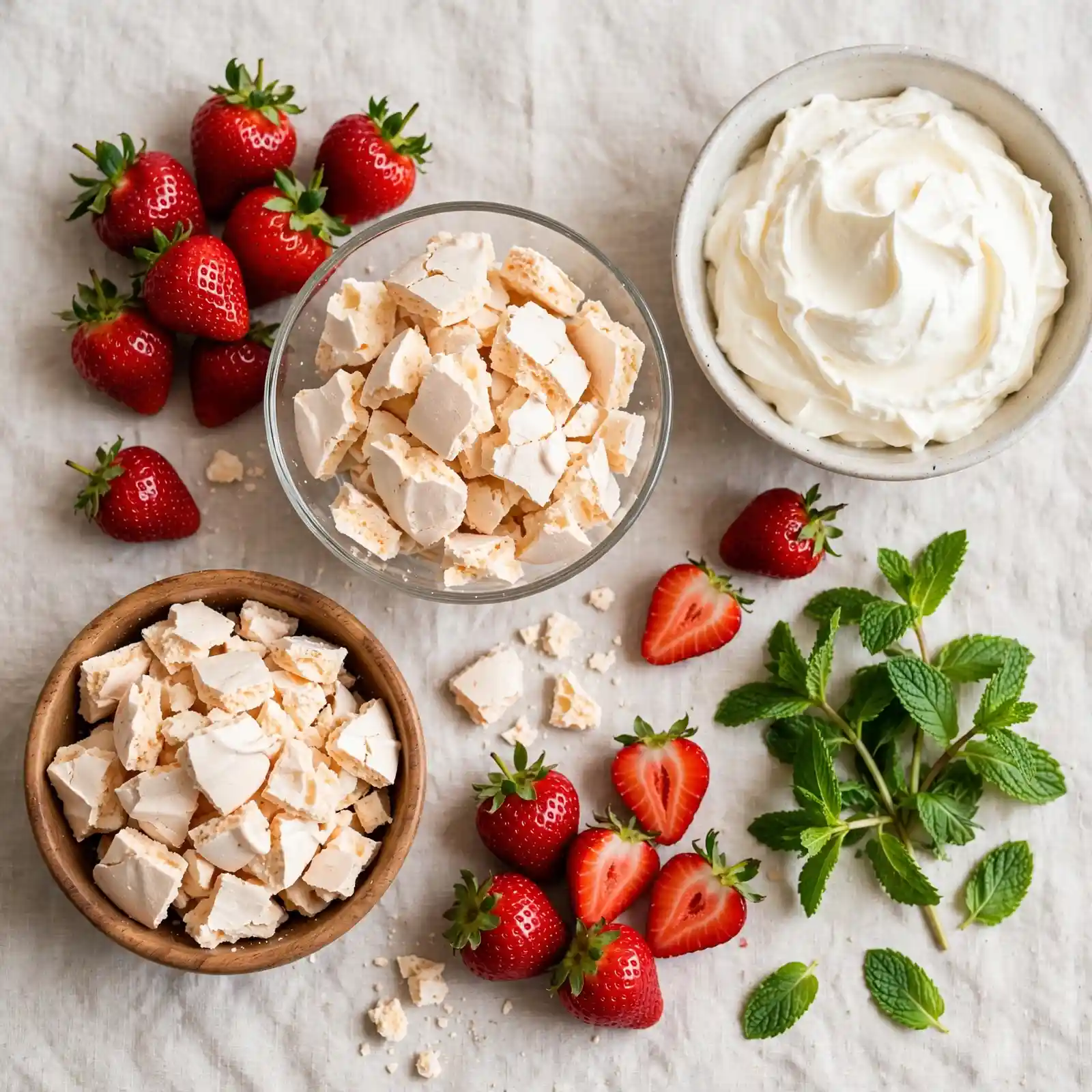 Ingredients of Eton Mess