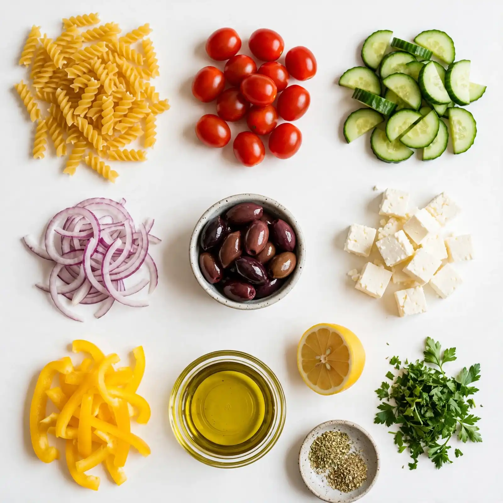 The Best Greek Pasta Salad Recipe That Steals the Show Every Time 2 Ingredients of Greek Pasta Salad Recipe