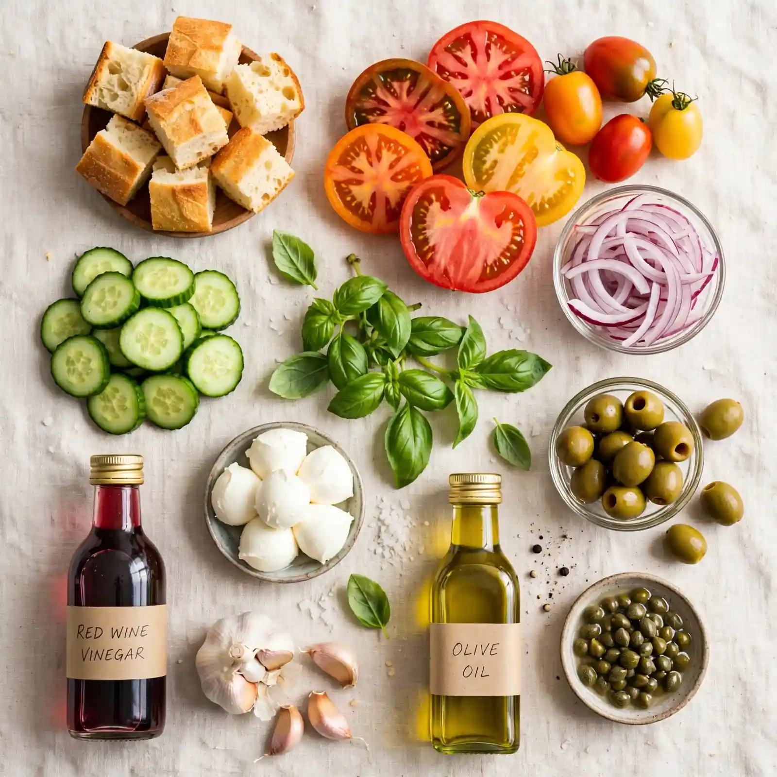 The Juiciest Panzanella Salad You'll Crave All Summer Long 2 Ingredients of Panzanella Salad